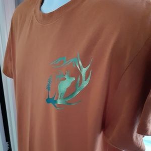 New Men's Orange Gildan Tshirt size LG